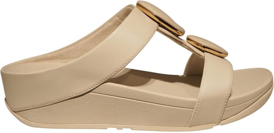 FitFlop Fino Marbled-Stone beige sandalen