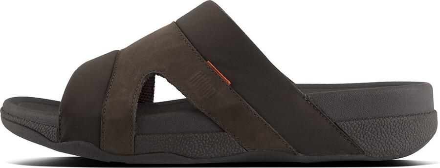 FitFlop Freeway III Textile Men Heren Slippers Chocolate