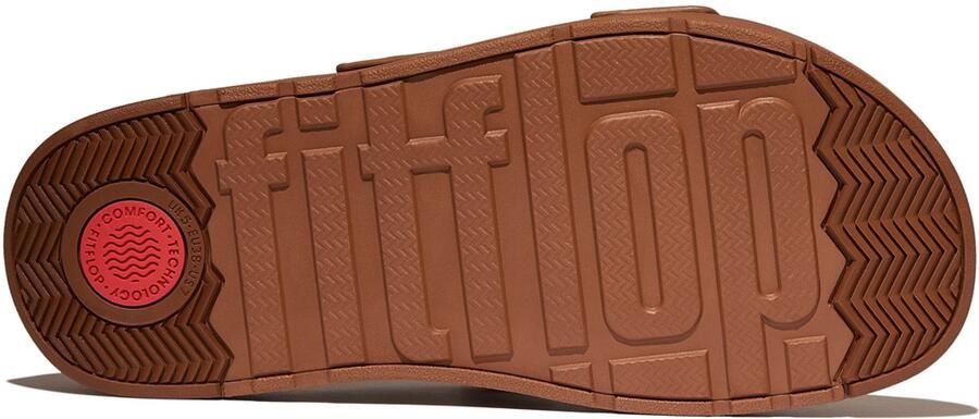 FitFlop Gen-FF Buckle Two-Bar Leather Slides BRUIN