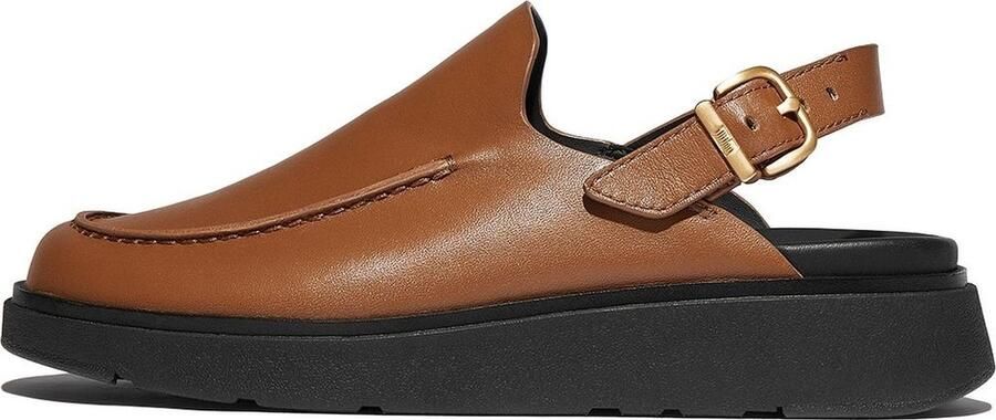 FitFlop Gen-FF Leather Back-Strap Moc Mules BRUIN - Foto 2