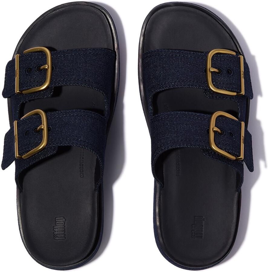 FitFlop Gen-FF Max Buckle Two-Bar Denim Slides