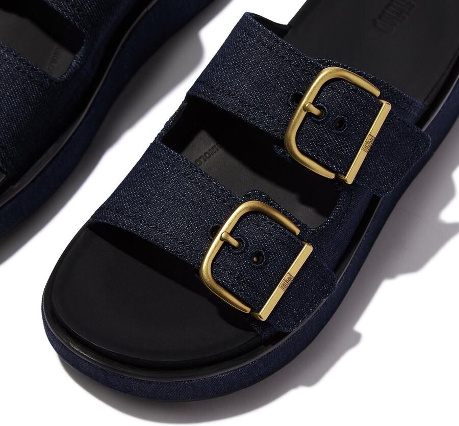 FitFlop Gen-FF Max Buckle Two-Bar Denim Slides