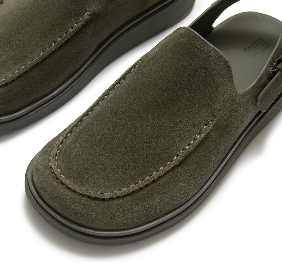 FitFlop Gen-FF Suede Back-Strap Mules GROEN
