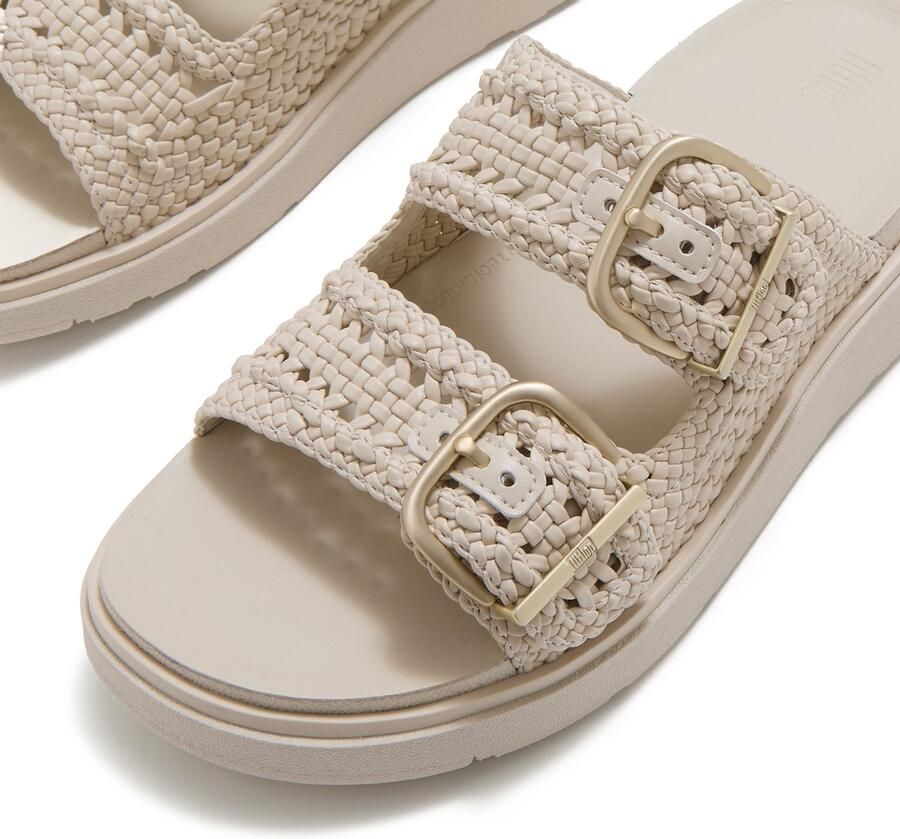 FitFlop Gen-FF Woven Two-Bar Slides TAUPE