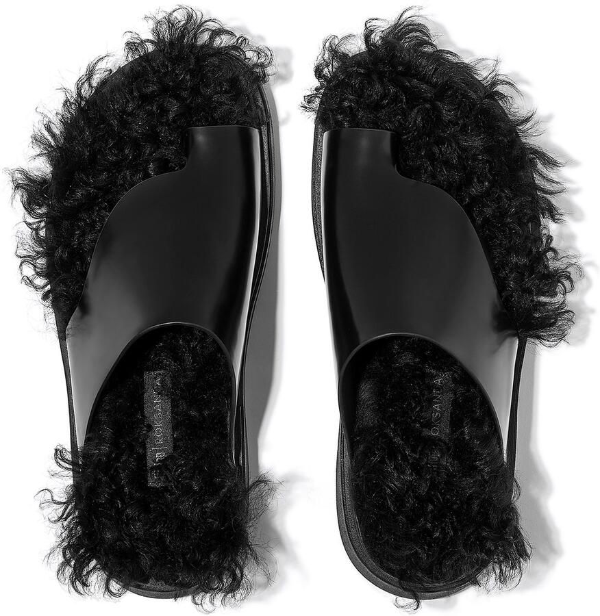 FitFlop � Gen-FF X Roksanda Cut-Out Leather Slides ZWART