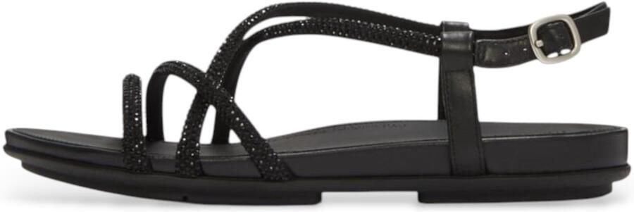 FitFlop Gracie Crystal Strappy Back-Strap sandalen zwart