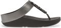 Fitflop Dianets HALO BEAD-CIRCLE METALLIC TOE-POST SANDALS pool slides pantoffel met dempende tussenzooltechnologie - Zilver