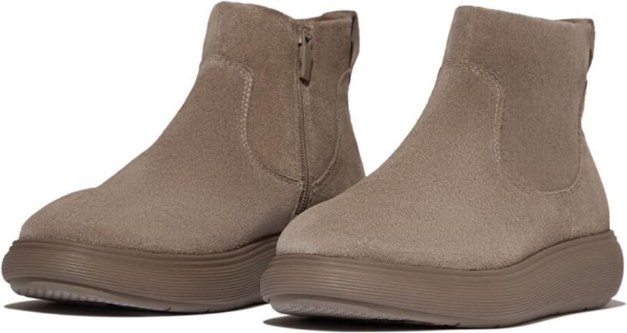 FitFlop IQ-Comff Suede Zip Ankle Boots