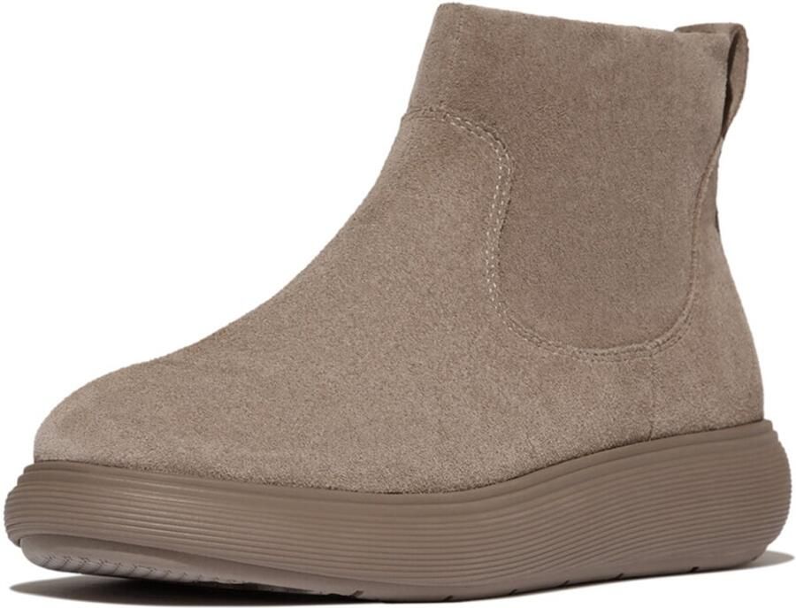 FitFlop IQ-Comff Suede Zip Ankle Boots BRUIN
