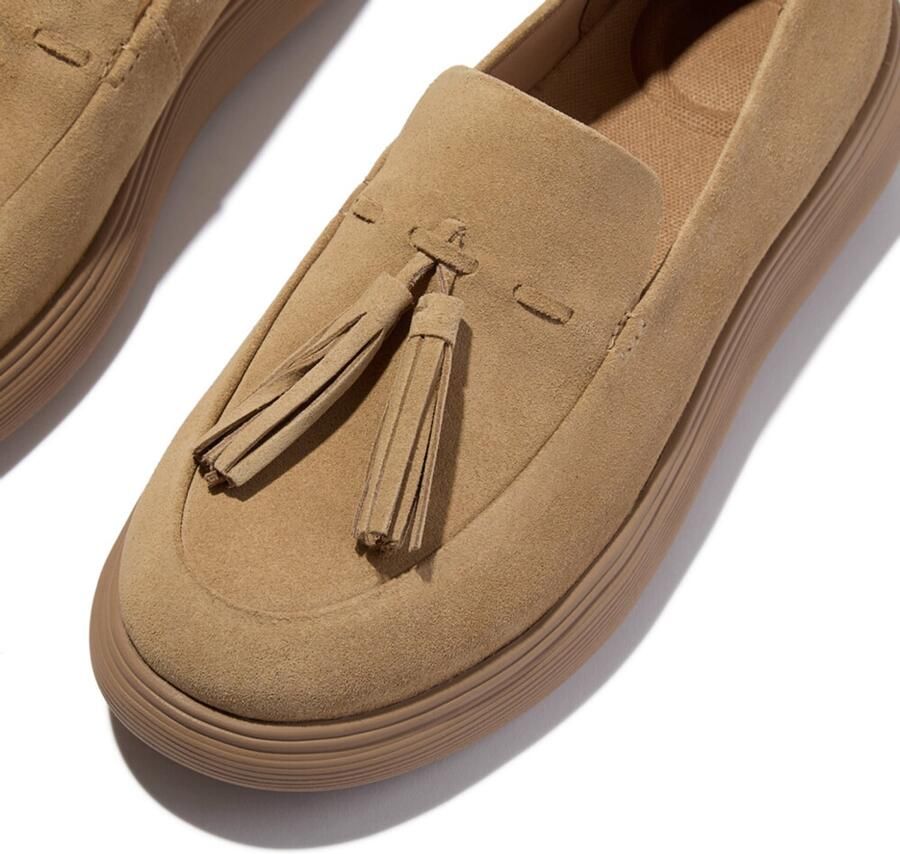 FitFlop IQ-Comff Tassel Suede Loafers BRUIN