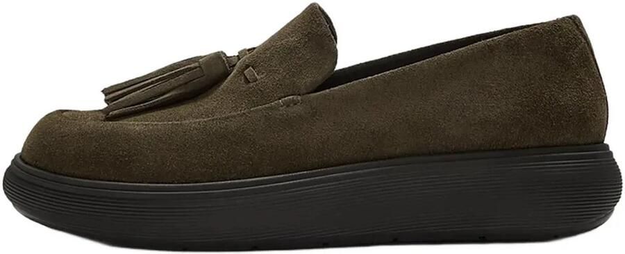 FitFlop Iq Comff Tassel Suede Loafers Groen Vrouw