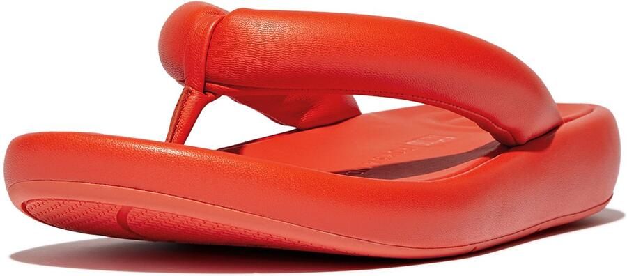 FitFlop Iqushion D-Luxe X Roksanda Pad. Leather Flip-Flops ROZE - Foto 2