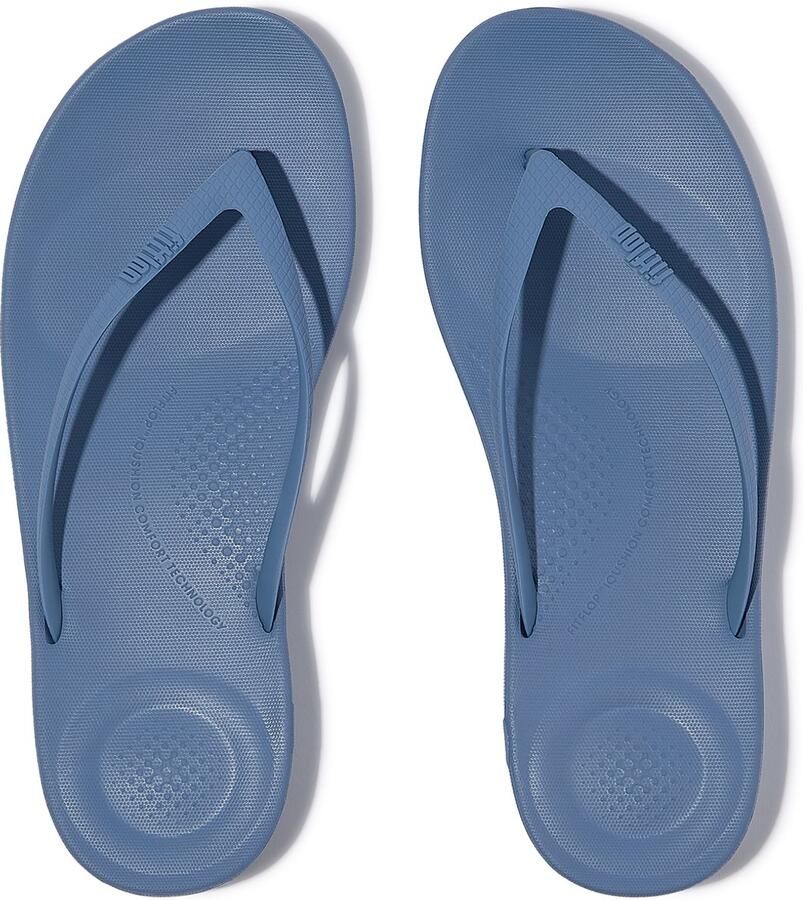 FitFlop Iqushion Ergonomic Flip-Flops TPU Dames Slippers Blauw