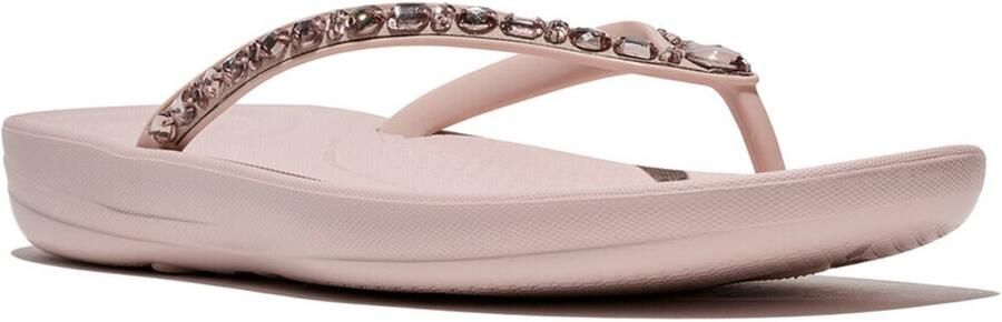 FitFlop Iqushion Multi-Crystal Ergonomic Flip-Flops ROZE