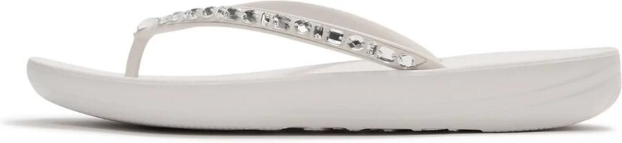 FitFlop Iqushion Multi-Crystal Ergonomic Flip-Flops WIT