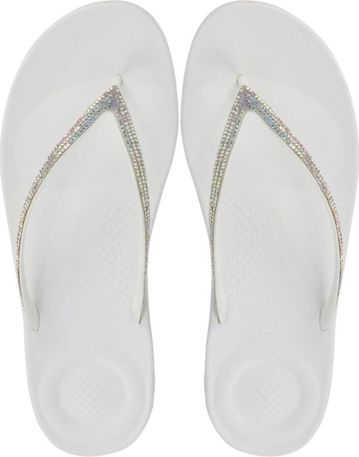 FITFLOP Teenslippers Dames Iqushion Sparkle Maat: 37 Materiaal: Rubber Kleur: Wit - Foto 4
