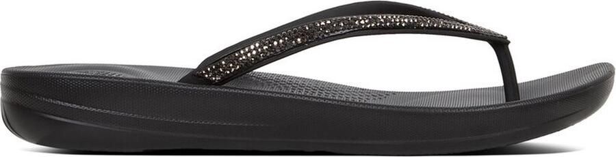 FITFLOP Teenslippers Dames Iqushion Sparkle Rubber Zwart - Foto 12