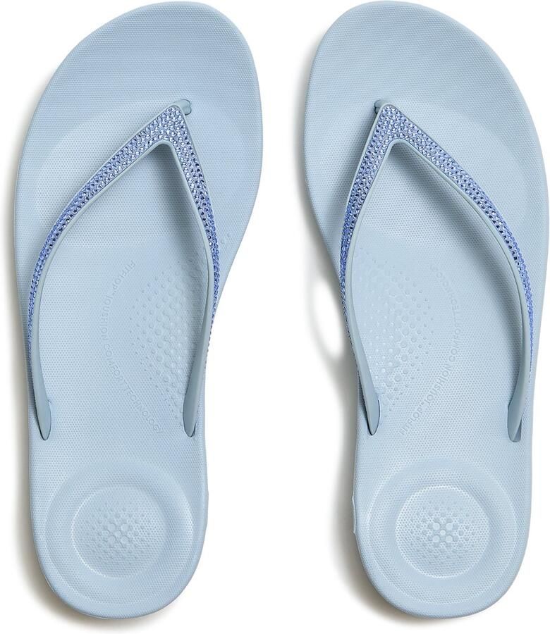 FitFlop Iqushion Sparkle TPU Dames Slippers Cloudy Blue