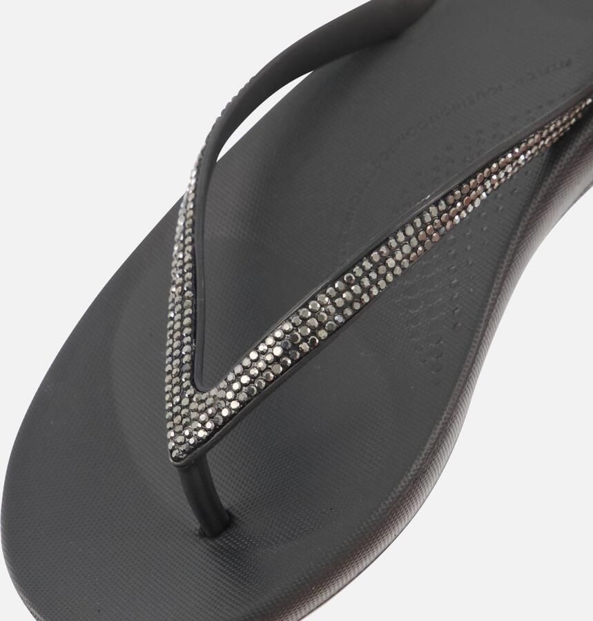 FITFLOP Teenslippers Dames Iqushion Sparkle Rubber Zwart - Foto 4