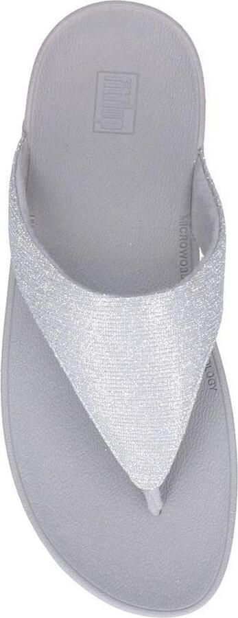 FitFlop Lottie Glitzy slippers dames grijs zilver - Foto 2
