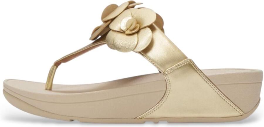 FitFlop Lulu Bloem Teen-Post Platina Sandalen