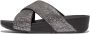 FitFlop Lulu Cross Slide Glitterball ZILVER - Thumbnail 2