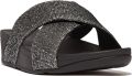 FitFlop Lulu Cross Slide Glitterball ZILVER - Zilver