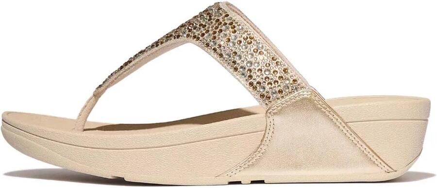 FitFlop Lulu Crystal-Mix Metallic Toe-Post Sandals BRUIN - Foto 2