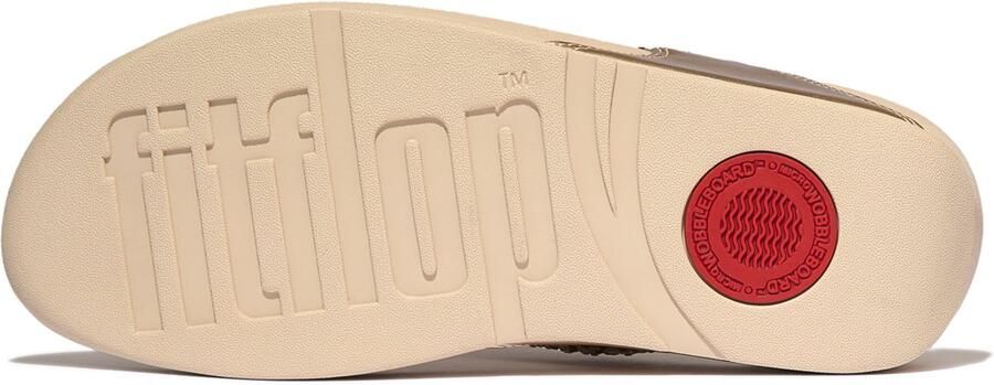 FitFlop Lulu Crystal-Mix Metallic Toe-Post Sandals