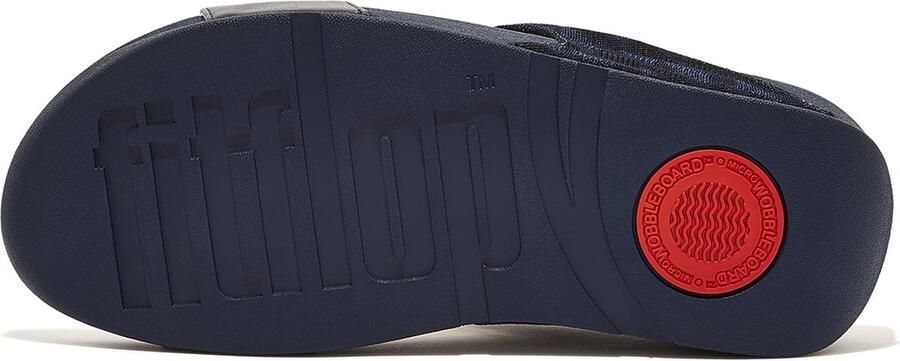 FitFlop Lulu Dames Slide Donkerblauw Geo Glitz Met Glitters en Patroon BLAUW - Foto 7