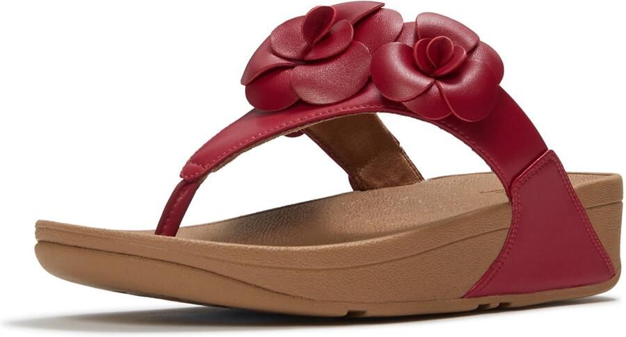 FitFlop Lulu Flower Toe Post Sandalen Rood Vrouw - Foto 2