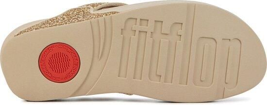 FITFLOP Teenslippers Dames Lulu Glitter Toe-post Maat: 40 Materiaal: Textiel Kleur: Goud - Foto 6