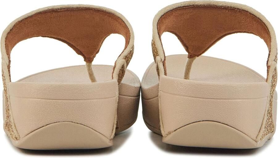 FITFLOP Teenslippers Dames Lulu Glitter Toe-post Maat: 40 Materiaal: Textiel Kleur: Goud - Foto 4
