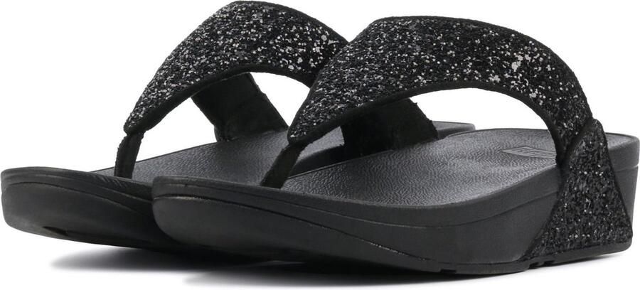 FITFLOP Teenslippers Dames Lulu Glitter Toe-post Leer Blauw - Foto 15