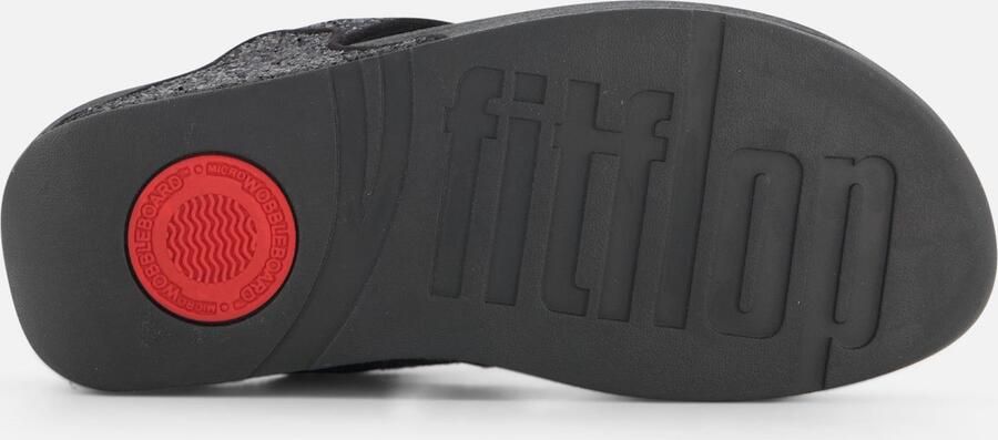 FITFLOP Teenslippers Dames Lulu Glitter Toe-post Leer Blauw - Foto 16