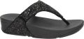 FITFLOP Teenslippers Dames Lulu Glitter Toe-post Leer Blauw - Zwart