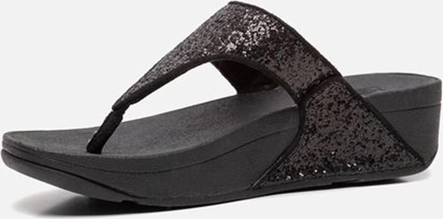 FITFLOP Teenslippers Dames Lulu Glitter Toe-post Leer Blauw - Foto 13