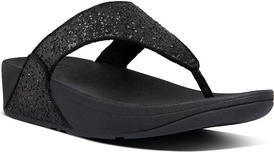 FITFLOP Teenslippers Dames Lulu Glitter Toe-post Leer Blauw - Foto 10