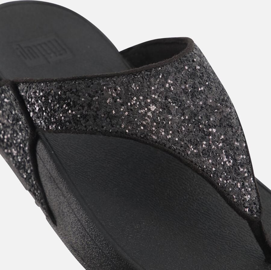FITFLOP Teenslippers Dames Lulu Glitter Toe-post Leer Blauw - Foto 5