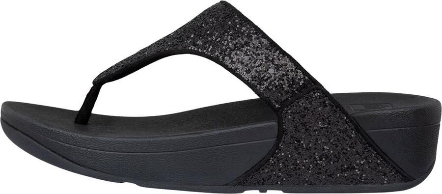 FITFLOP Teenslippers Dames Lulu Glitter Toe-post Leer Blauw