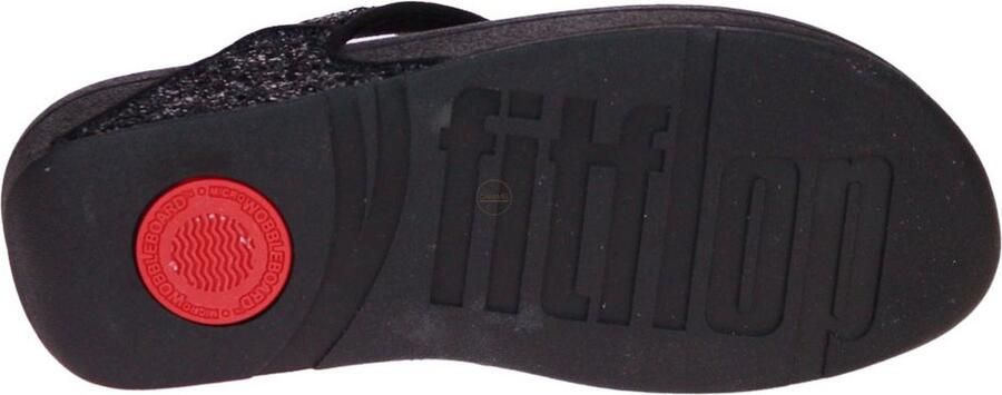 FITFLOP Teenslippers Dames Lulu Glitter Toe-post Leer Blauw - Foto 6
