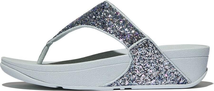 FitFlop Lulu Multi-Tonal Glitter Toe-Post Sandals BLAUW