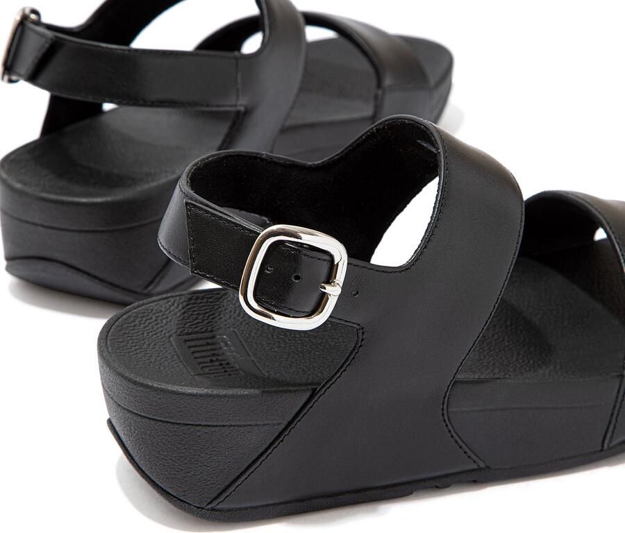 FitFlop Lulu Leather Back-strap Sandalen Zwart Man - Foto 3