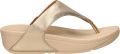 FitFlop Lulu Leather Toepost Dames Slippers Metallic Beige - Goud