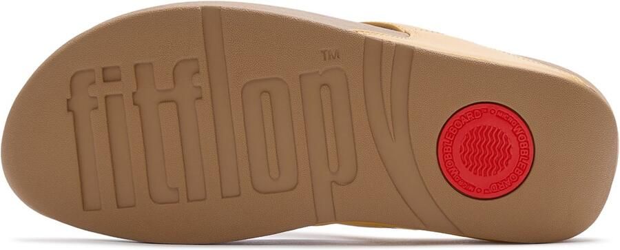 FitFlop Lulu Leather Toepost Dames Slippers Turmeric