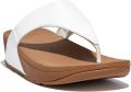 Fitflop Dianets LULU LEATHER TOEPOST pool slides pantoffel badeschoen met sleehak - Zwart