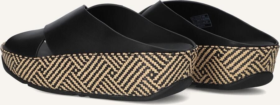 FitFlop Lulu Lux Cross Slide Slippers Dames Zwart