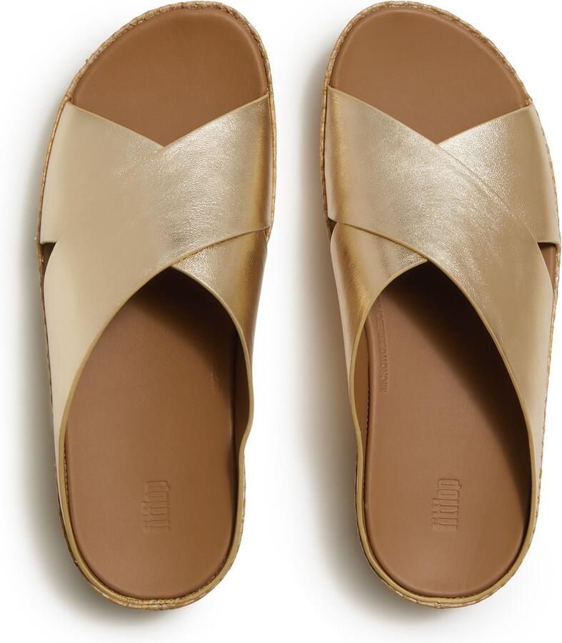FitFlop Lulu Lux Graphi Weave Leather Cross Slides