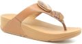 FitFlop Lulu Marbled Stone Toe-post Slippers Dames Camel - Bruin