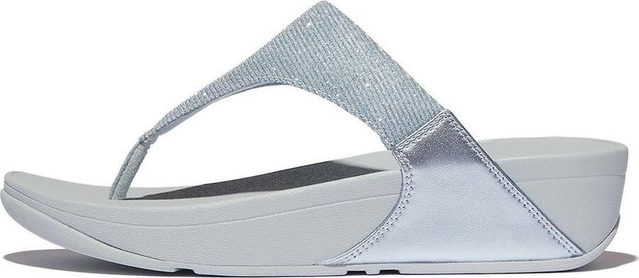 Fitflop Teenslippers LULU SHIMMERLUX TOE-POST SANDALS sleehak zomerschoen slippers in glanzende look